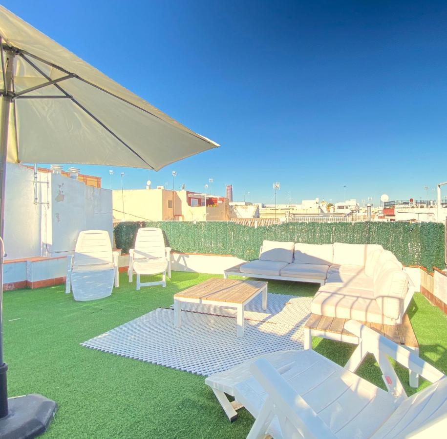 Top-Notch Downtown House With Private Rooftop Terrace And Parking Opt Sevilla Exteriör bild