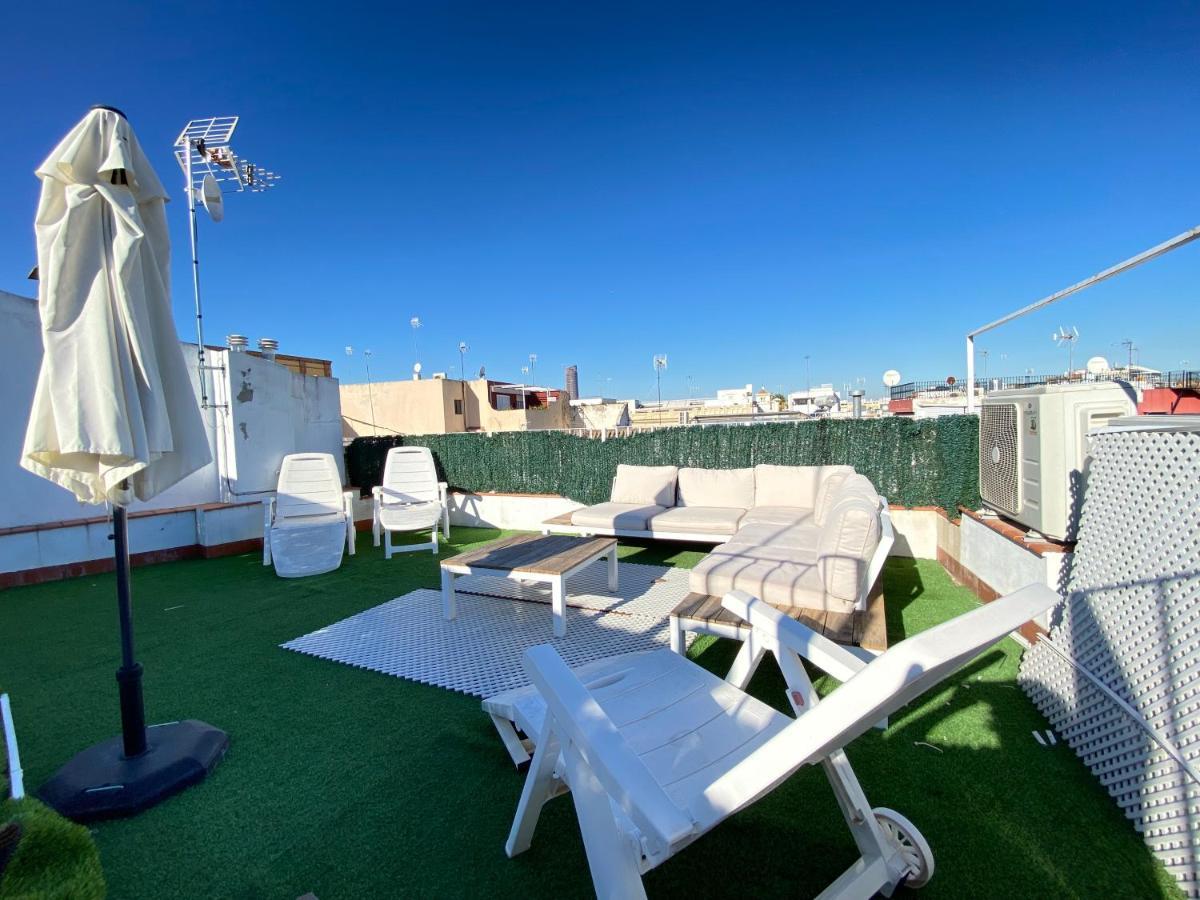 Top-Notch Downtown House With Private Rooftop Terrace And Parking Opt Sevilla Exteriör bild